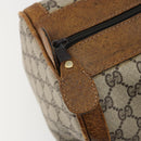 GUCCI GG Supreme Boston Bag PVC Beige Gold Auth 175548-14