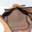 GUCCI GG Supreme Boston Bag PVC Beige Gold Auth 175548-17