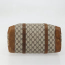 GUCCI GG Supreme Boston Bag PVC Beige Gold Auth 175548-9