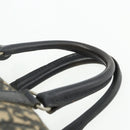 Christian Dior Trotter Canvas Boston Bag Navy Silver Auth 175552-8