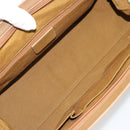 Salvatore Ferragamo Gancini Tote Bag Canvas Brown Auth 175554-18