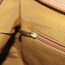 Salvatore Ferragamo Gancini Tote Bag Canvas Brown Auth 175554-21