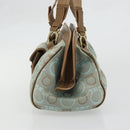 Salvatore Ferragamo Gancini Tote Bag Canvas Brown Auth 175554-4