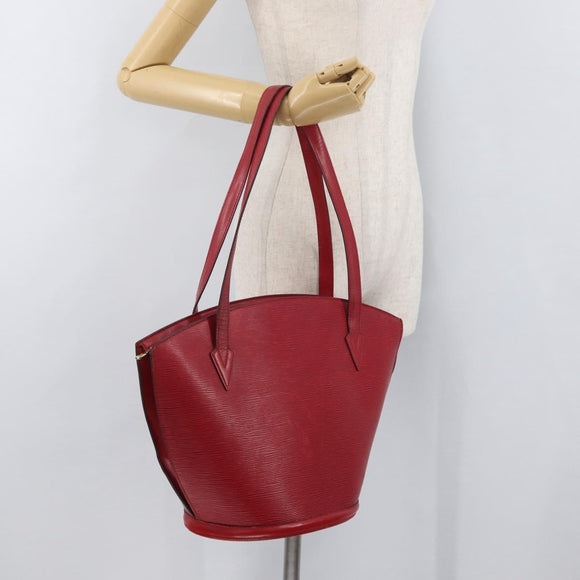 LOUIS VUITTON Epi Saint Jacques Shopping Shoulder Bag Red M52277 LV Auth 175555