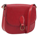 LOUIS VUITTON Epi Saint Cloud GM Shoulder Bag Red M52197 LV Auth 175557A-1