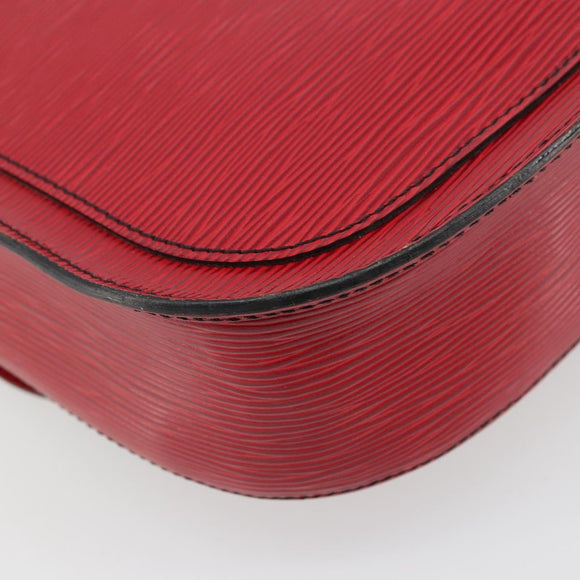 LOUIS VUITTON Epi Saint Cloud GM Shoulder Bag Red M52197 LV Auth 175557A