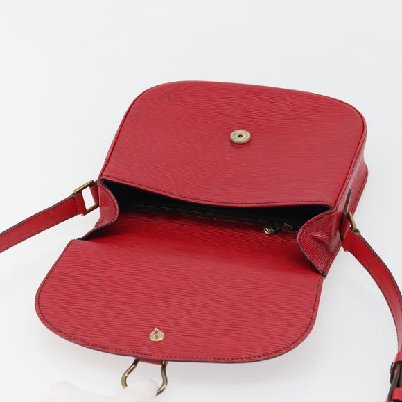 LOUIS VUITTON Epi Saint Cloud GM Shoulder Bag Red M52197 LV Auth 175557A