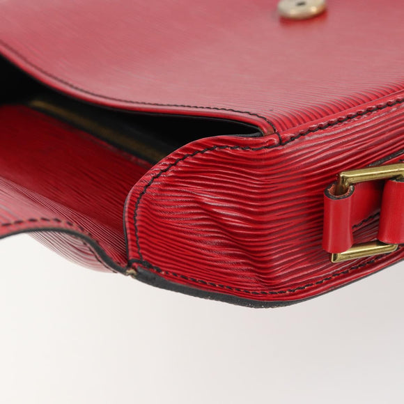 LOUIS VUITTON Epi Saint Cloud GM Shoulder Bag Red M52197 LV Auth 175557A