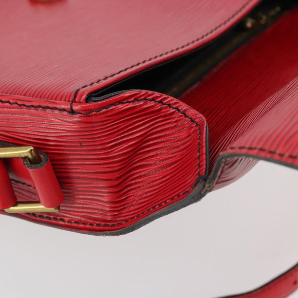 LOUIS VUITTON Epi Saint Cloud GM Shoulder Bag Red M52197 LV Auth 175557A