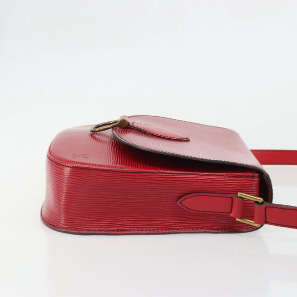 LOUIS VUITTON Epi Saint Cloud GM Shoulder Bag Red M52197 LV Auth 175557A