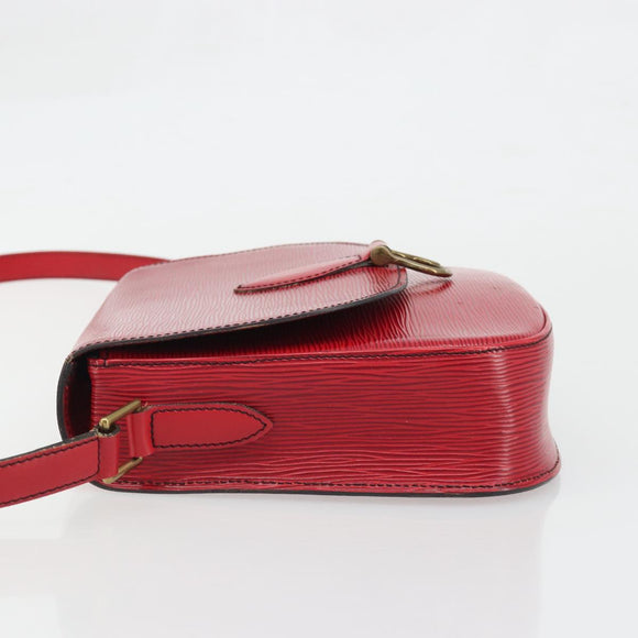 LOUIS VUITTON Epi Saint Cloud GM Shoulder Bag Red M52197 LV Auth 175557A