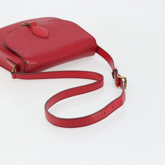 LOUIS VUITTON Epi Saint Cloud GM Shoulder Bag Red M52197 LV Auth 175557A