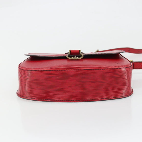 LOUIS VUITTON Epi Saint Cloud GM Shoulder Bag Red M52197 LV Auth 175557A