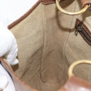 GUCCI GG Supreme Web Sherry Line Shoulder Bag PVC Beige Gold Red Auth 175561-18
