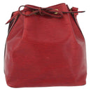LOUIS VUITTON Epi Petit Noe Shoulder Bag Red M44107 LV Auth 175562-13