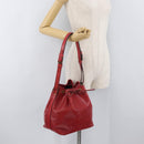 LOUIS VUITTON Epi Petit Noe Shoulder Bag Red M44107 LV Auth 175562-22