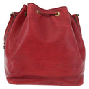 LOUIS VUITTON Epi Petit Noe Shoulder Bag Red M44107 LV Auth 175562-2