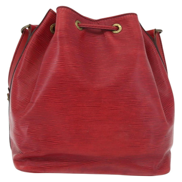 LOUIS VUITTON Epi Petit Noe Shoulder Bag Red M44107 LV Auth 175562