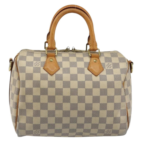LOUIS VUITTON Damier Azur Speedy Bandouliere 25 Hand Bag N41000 LV Auth 175563