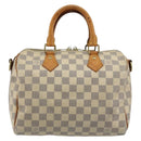 LOUIS VUITTON Damier Azur Speedy Bandouliere 25 Hand Bag N41000 LV Auth 175563-2