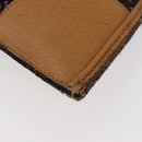 PRADA Hand Bag Canvas Brown Silver Auth 175566A-15