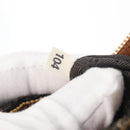 PRADA Hand Bag Canvas Brown Silver Auth 175566A-12