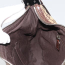 GUCCI GG Canvas Shoulder Bag Beige Silver 122790 Auth 175568-20