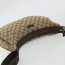 GUCCI GG Canvas Shoulder Bag Beige Silver 122790 Auth 175568-6