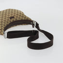 GUCCI GG Canvas Shoulder Bag Beige Silver 122790 Auth 175568-7
