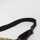 GUCCI GG Canvas Shoulder Bag Beige Silver 122790 Auth 175568-8