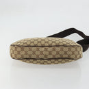 GUCCI GG Canvas Shoulder Bag Beige Silver 122790 Auth 175568-5