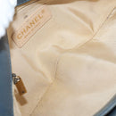 CHANEL Chain Matelasse 25 Shoulder Bag Lamb Skin Blue Gold CC Auth 175572A-10