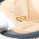 CHANEL Chain Matelasse 25 Shoulder Bag Lamb Skin Blue Gold CC Auth 175572A-11