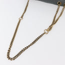 CHANEL Chain Matelasse 25 Shoulder Bag Lamb Skin Blue Gold CC Auth 175572A-7