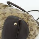 GUCCI GG Crystal Tote Bag Coated Canvas Beige Gold 223963 Auth 175582-12