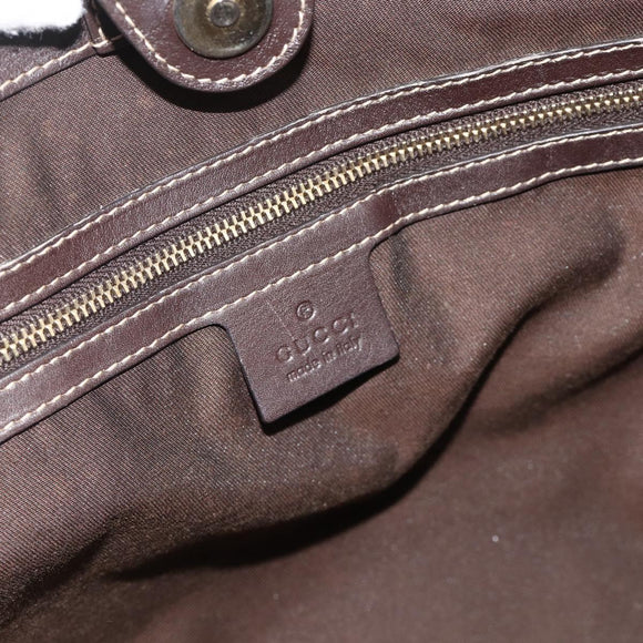 GUCCI GG Crystal Tote Bag Coated Canvas Beige Gold 223963 Auth 175582