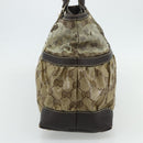 GUCCI GG Crystal Tote Bag Coated Canvas Beige Gold 223963 Auth 175582-4