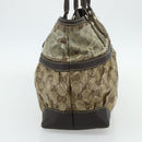 GUCCI GG Crystal Tote Bag Coated Canvas Beige Gold 223963 Auth 175582-5