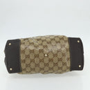 GUCCI GG Crystal Tote Bag Coated Canvas Beige Gold 223963 Auth 175582-9