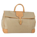 CELINE Macadam Canvas Hand Bag PVC Beige Gold Auth 175583A-1