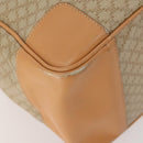 CELINE Macadam Canvas Hand Bag PVC Beige Gold Auth 175583A-11