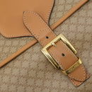 CELINE Macadam Canvas Hand Bag PVC Beige Gold Auth 175583A-14