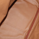 CELINE Macadam Canvas Hand Bag PVC Beige Gold Auth 175583A-15