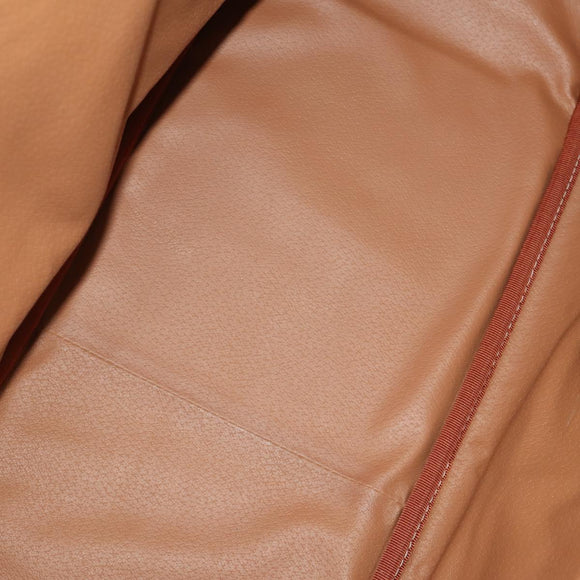 CELINE Macadam Canvas Hand Bag PVC Beige Gold Auth 175583A