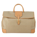 CELINE Macadam Canvas Hand Bag PVC Beige Gold Auth 175583A-2