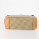 CELINE Macadam Canvas Hand Bag PVC Beige Gold Auth 175583A-9