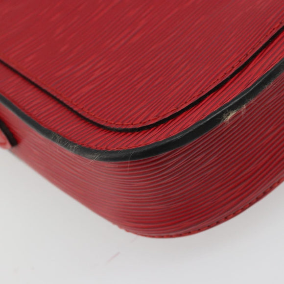 LOUIS VUITTON Epi Saint Cloud PM Shoulder Bag Red M52217 LV Auth 175585