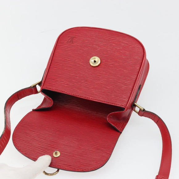 LOUIS VUITTON Epi Saint Cloud PM Shoulder Bag Red M52217 LV Auth 175585