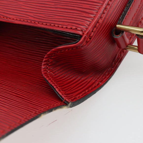 LOUIS VUITTON Epi Saint Cloud PM Shoulder Bag Red M52217 LV Auth 175585