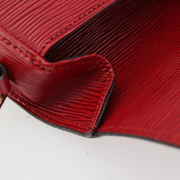 LOUIS VUITTON Epi Saint Cloud PM Shoulder Bag Red M52217 LV Auth 175585